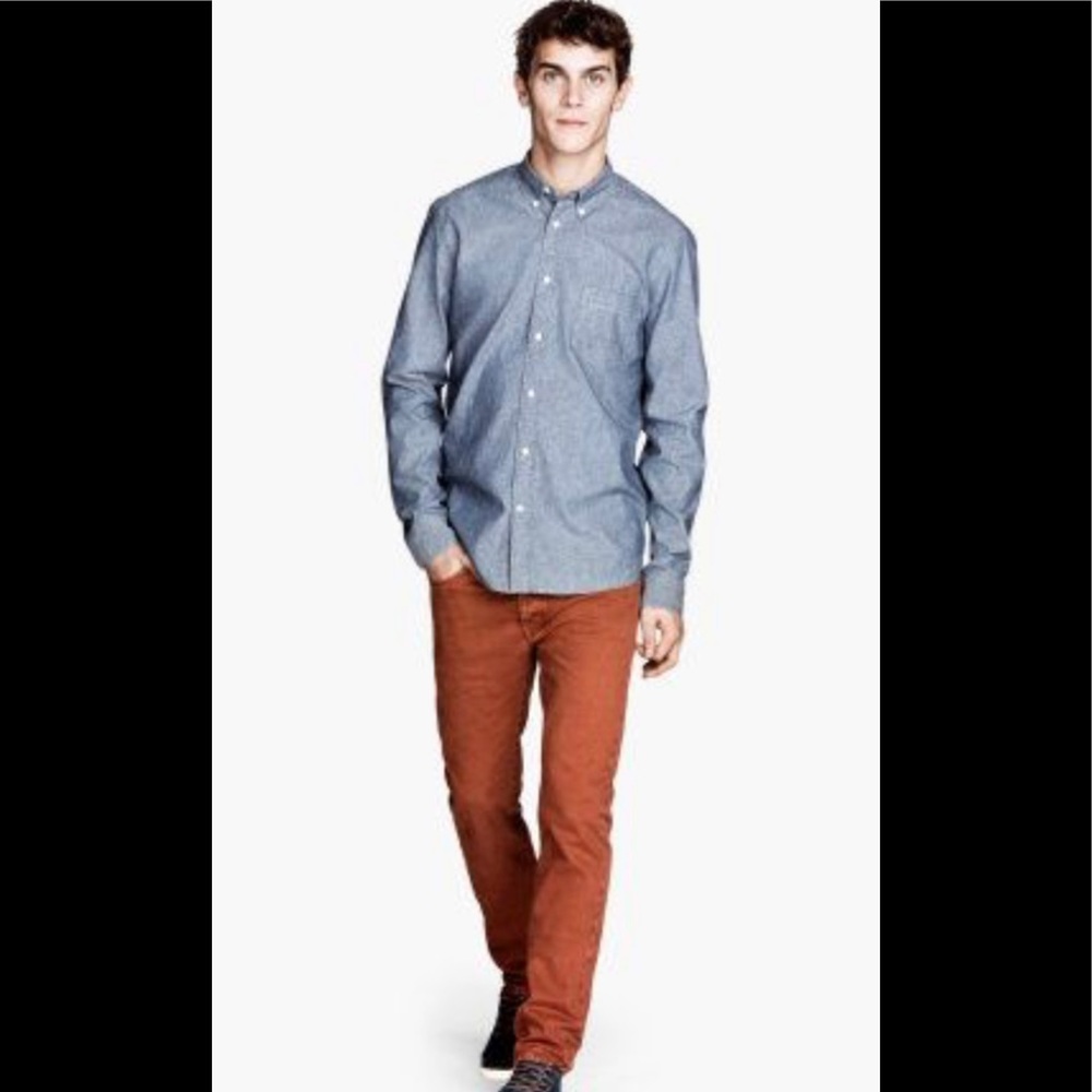 🔥H & M men’s rust colored jeans